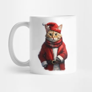 Santa claws cat Mug